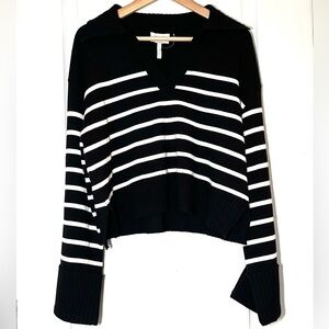NWT Laundry By Shelli Legal Polo Sweater Academia Oversized Preppy, Size L